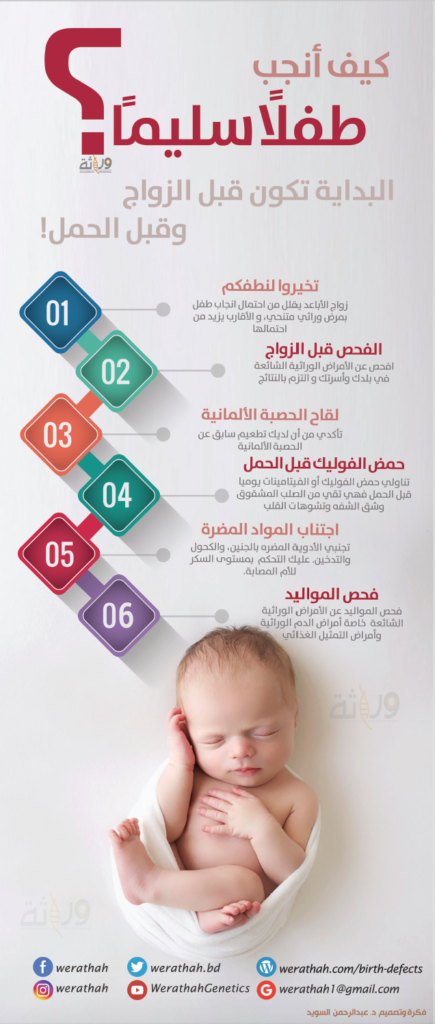 كيف تنجب طفل سليما